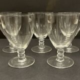 5 verres à porto en cristal