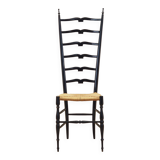 Chaise en hêtre par Gio Ponti pour Chiavari, Italie années 1950