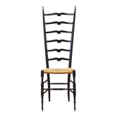 Chaise en hêtre par Gio Ponti pour Chiavari, Italie années 1950