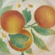 Majolica Oranges Plate by Keller & Guerin Saint Clement, France 1900s
