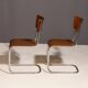 Pair of Bauhaus chair S43 by Mart Stam by Kovona, 1950´s