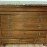Convenient Louis Philippe plateau with marble