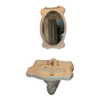 Lavabo Nautilus 2 et miroir Laufen