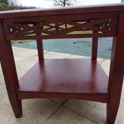 Table end of sofa in exotic wood