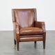 Sheepskin armchair with a refined Art Deco design