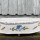 Rouen earthenware planter/cooler with flowers and foliage, 18th century