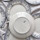 8 assiettes plates en terre de fer « Balzac » Choisy le Roi