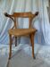 Fauteuil de bureau canné hêtre courbé