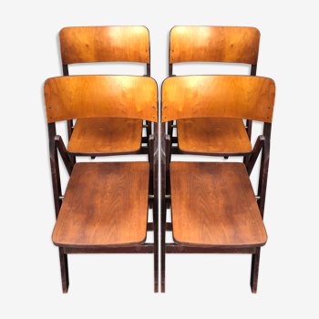 Pretty folding chairs baumann 50/60 colors mocha and mahogany