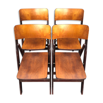 Pretty folding chairs baumann 50/60 colors mocha and mahogany