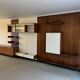 Modular Wall System in Wood Veneer, White Laminate, Glass and