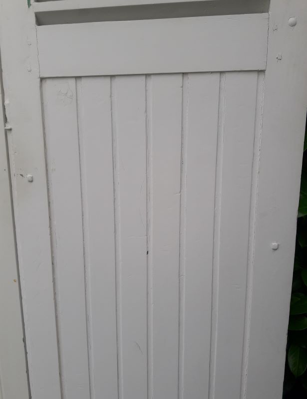 Arched shutters oak louvers H226xW277 4 leaves