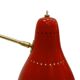 Mid-Century Modern Italian Floor Lamp, made of Brass with Colored Tulips, 1950