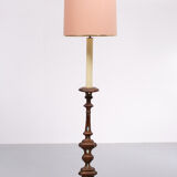 Italian gilded wood rococo floor lamp 1950s