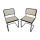 Pair of chairs B32 Marcel Breuer Bauhaus design made in Italy