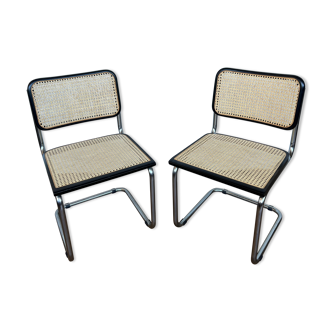 Pair of chairs B32 Marcel Breuer Bauhaus design made in Italy