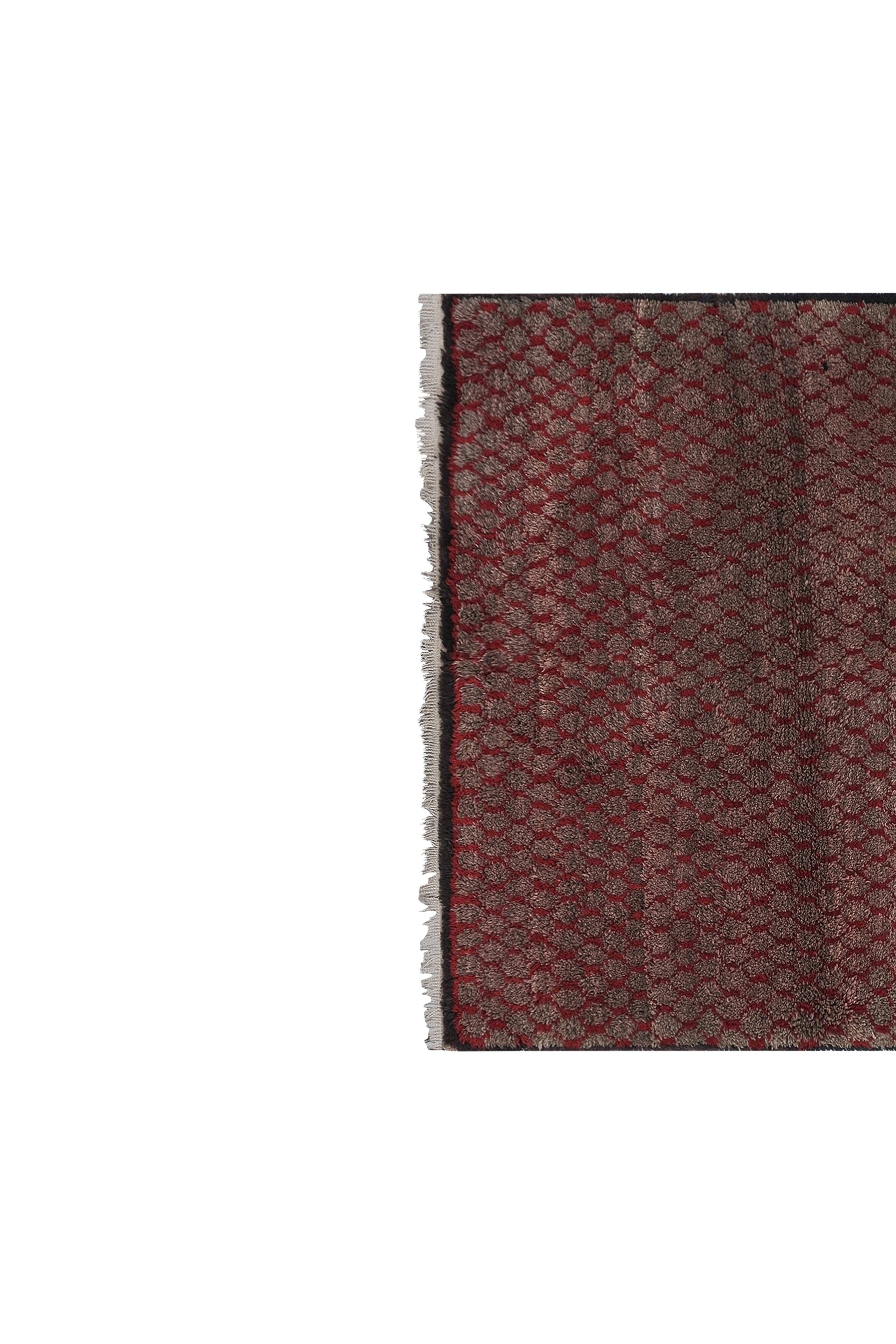 Vintage Turkish Oushak Rug Handwoven 106x180 cm