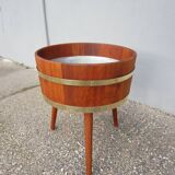 Mid-century Scandinavian solid teak planter