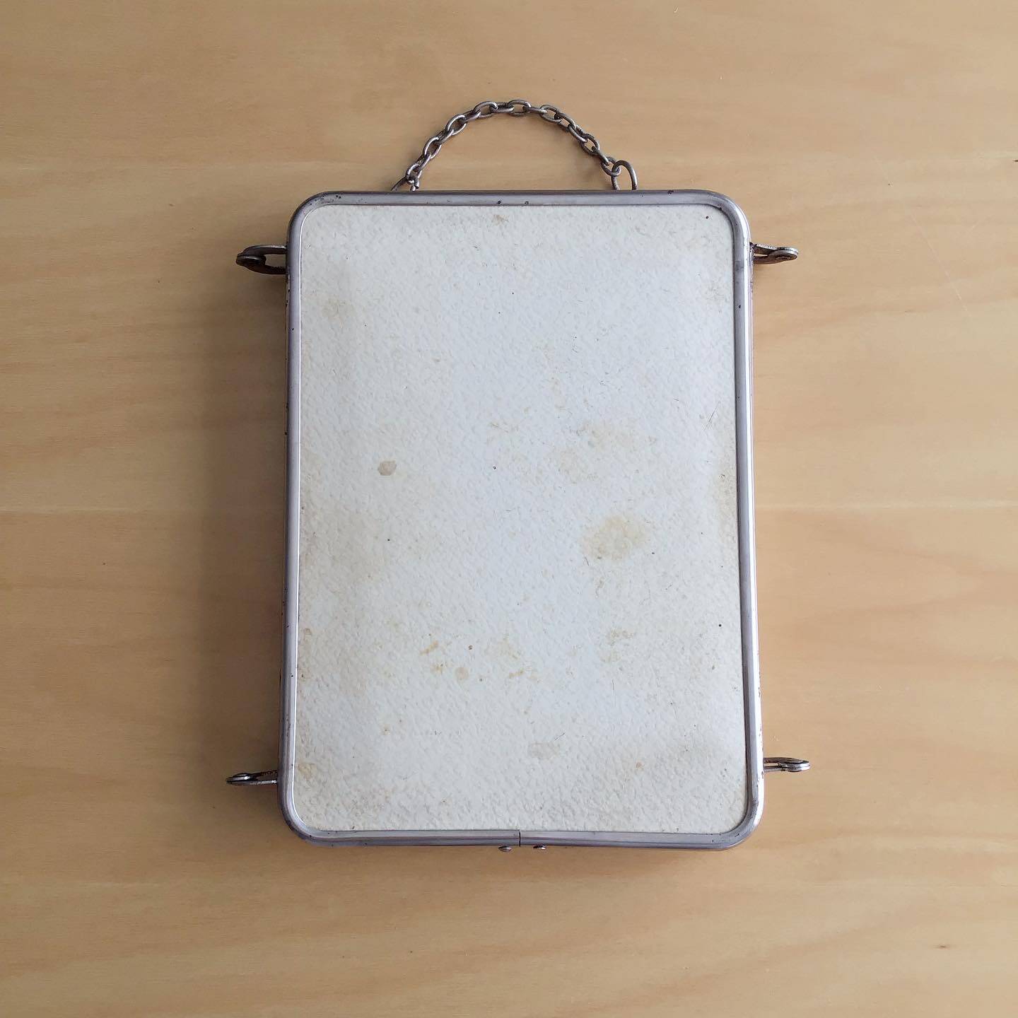 Vintage triptych barber mirror