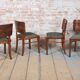 Vintage Art Deco Chairs in Beech and Walnut Veneer, Czech, 1920s, Set of 4