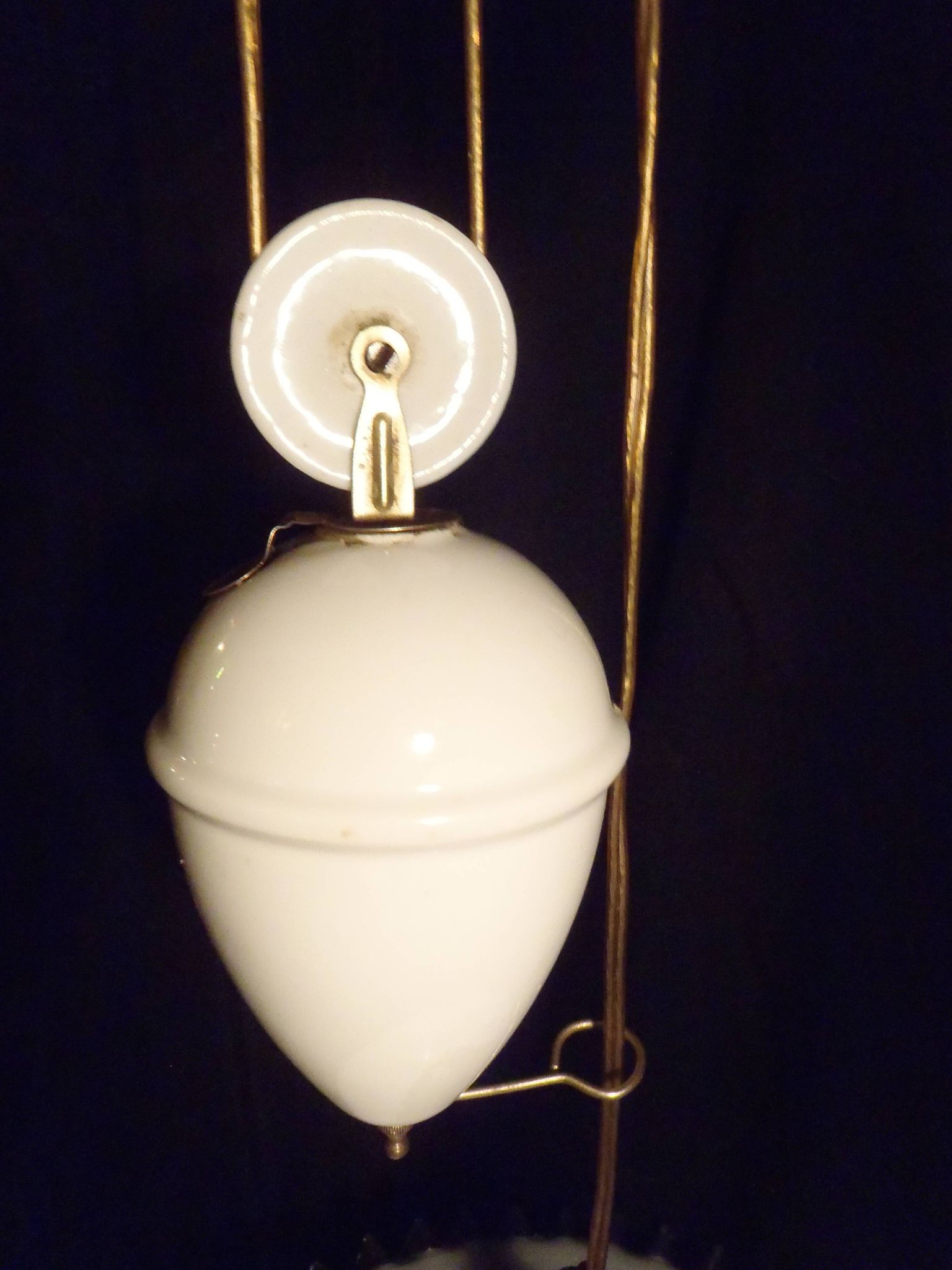 1930s brass "up and down" suspension