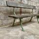 Former early 20th cast iron garden bench