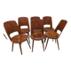 Set of 6 Baumann Bistrot chairs, Mondor model, vintage 1970