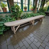 XL vintage wooden bench