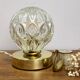 Vintage moulded glass globe-laying lamp