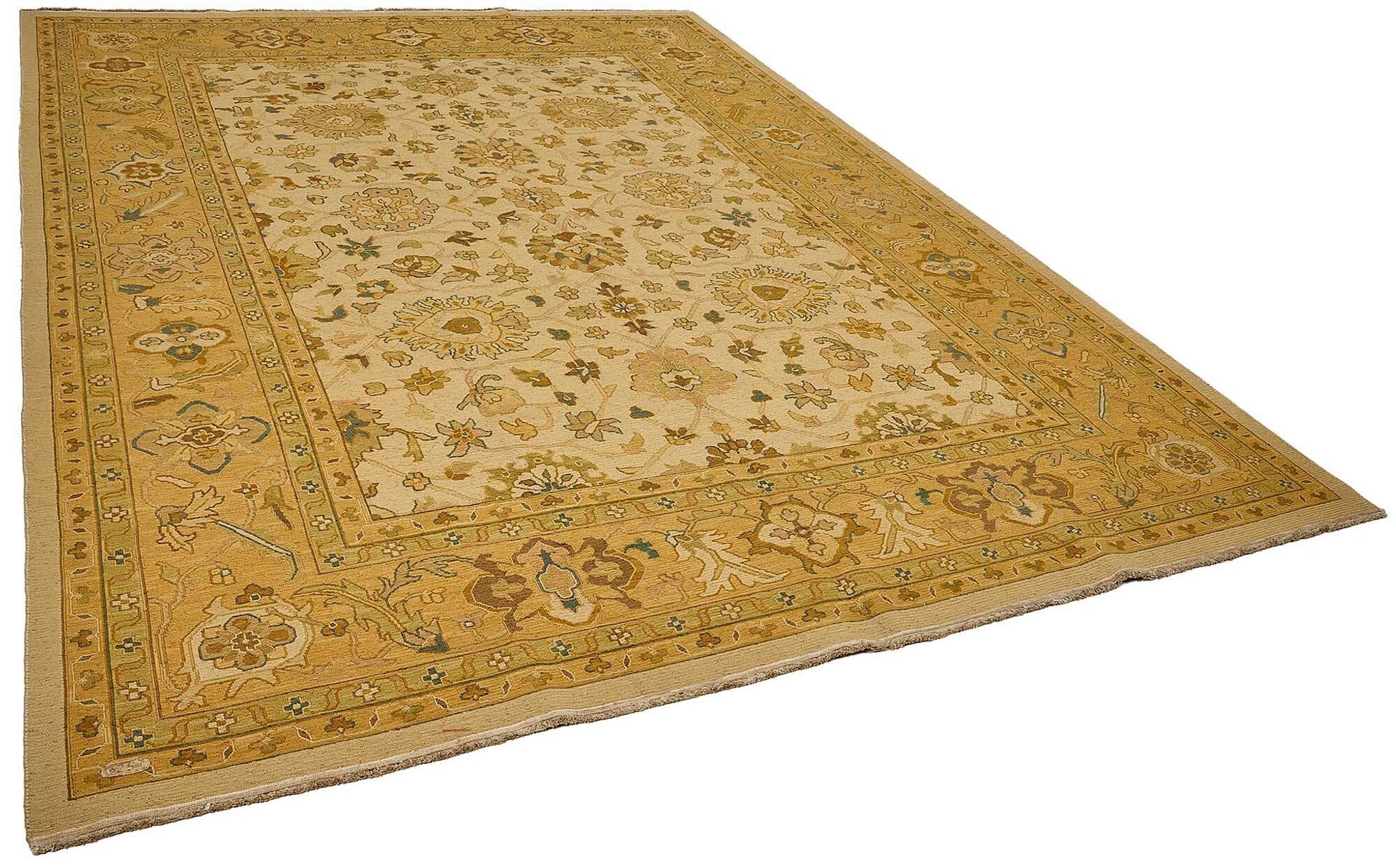 Turkish Handknotted Wool Oushak Rug 262 cm x 350 cm
