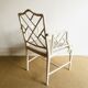 Armrest chair faux bamboo