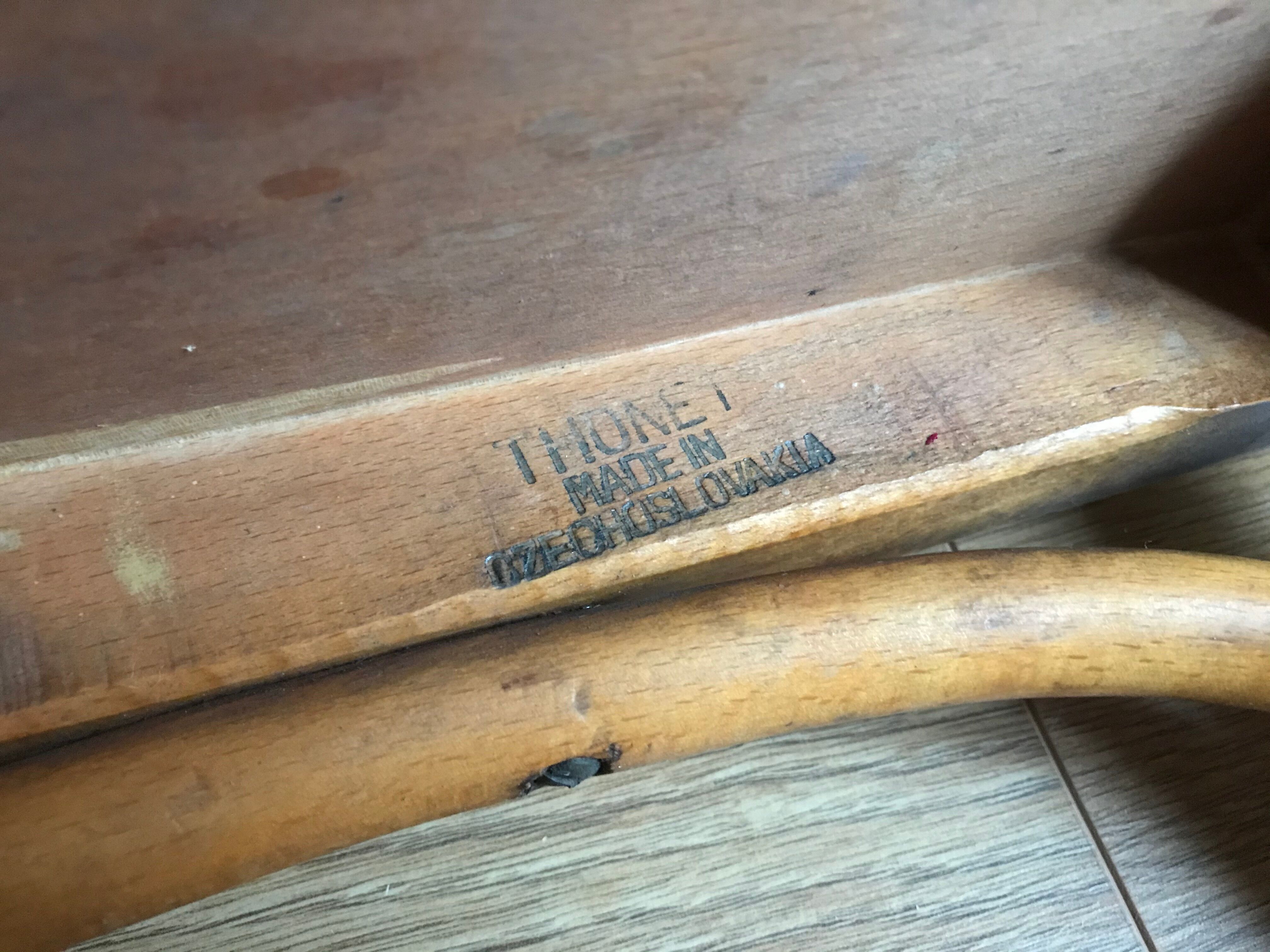 Thonet bistro chair made in czechoslovakia