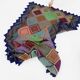 Knitted Diamond Throw Blanket Vintage 1970s