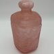 Pink vintage cotton pot in cracked glass paste Marcel Franck