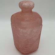 Pink vintage cotton pot in cracked glass paste Marcel Franck