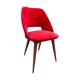 Vintage chair in red moumoute 1960