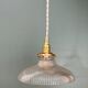 Vintage holophane glass lampshade pendant light