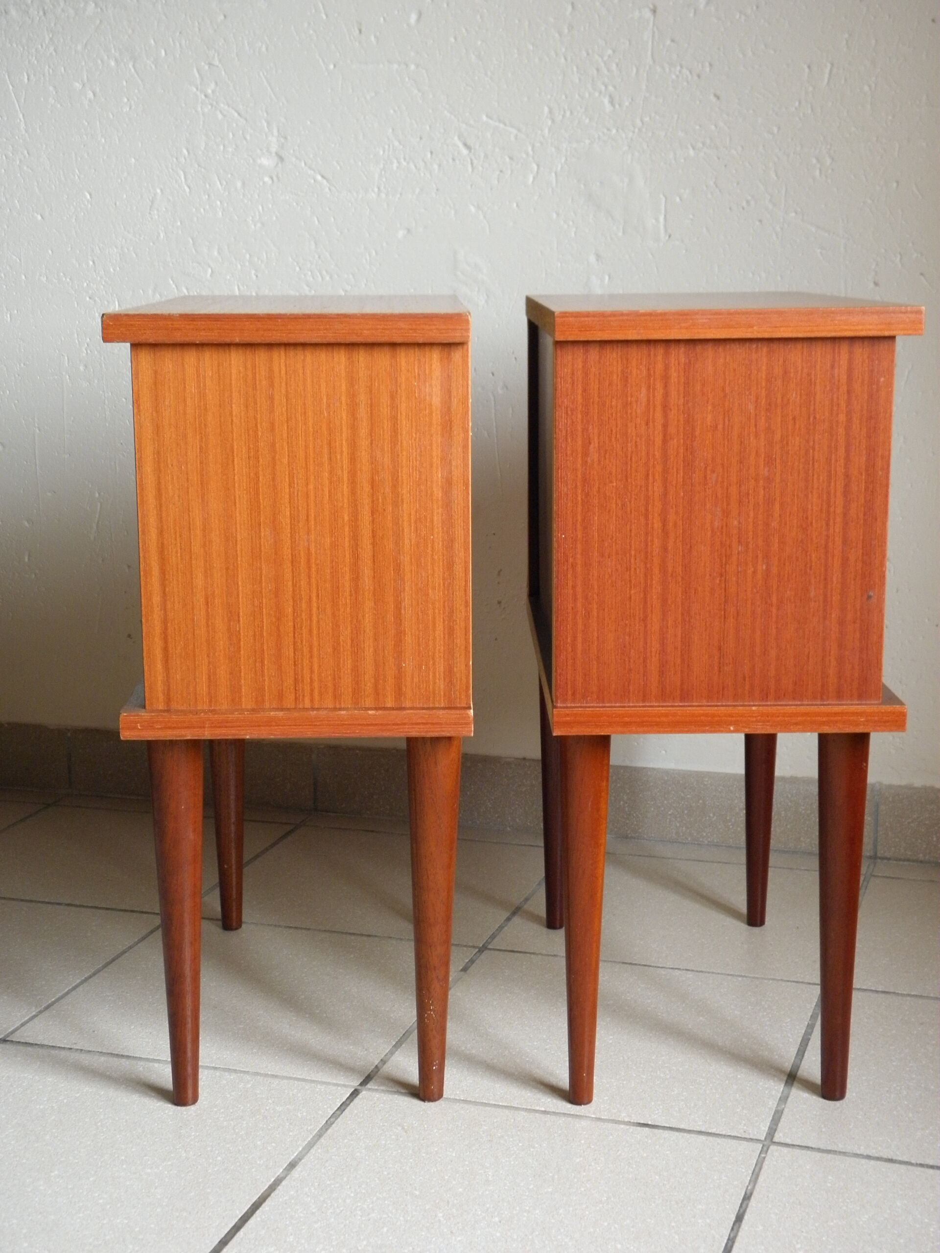 Pair of 70s bedside