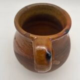 20th century glazed terracotta pitcher / jug