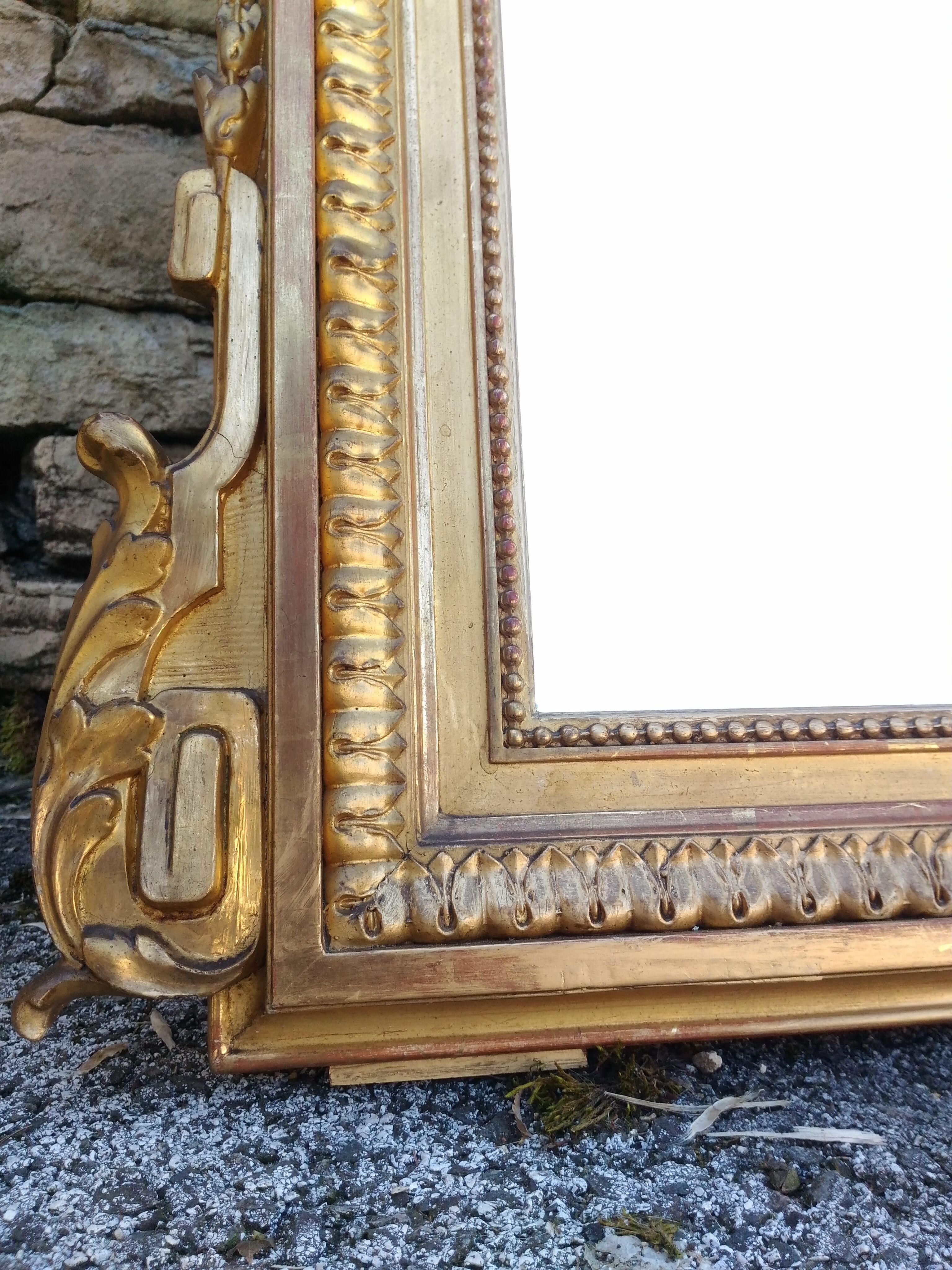 Old mirror 19th century 146x97cm