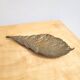 Vide poche forme feuille en bronze