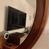 Teck, miroir éclairé, Italie, années 1960