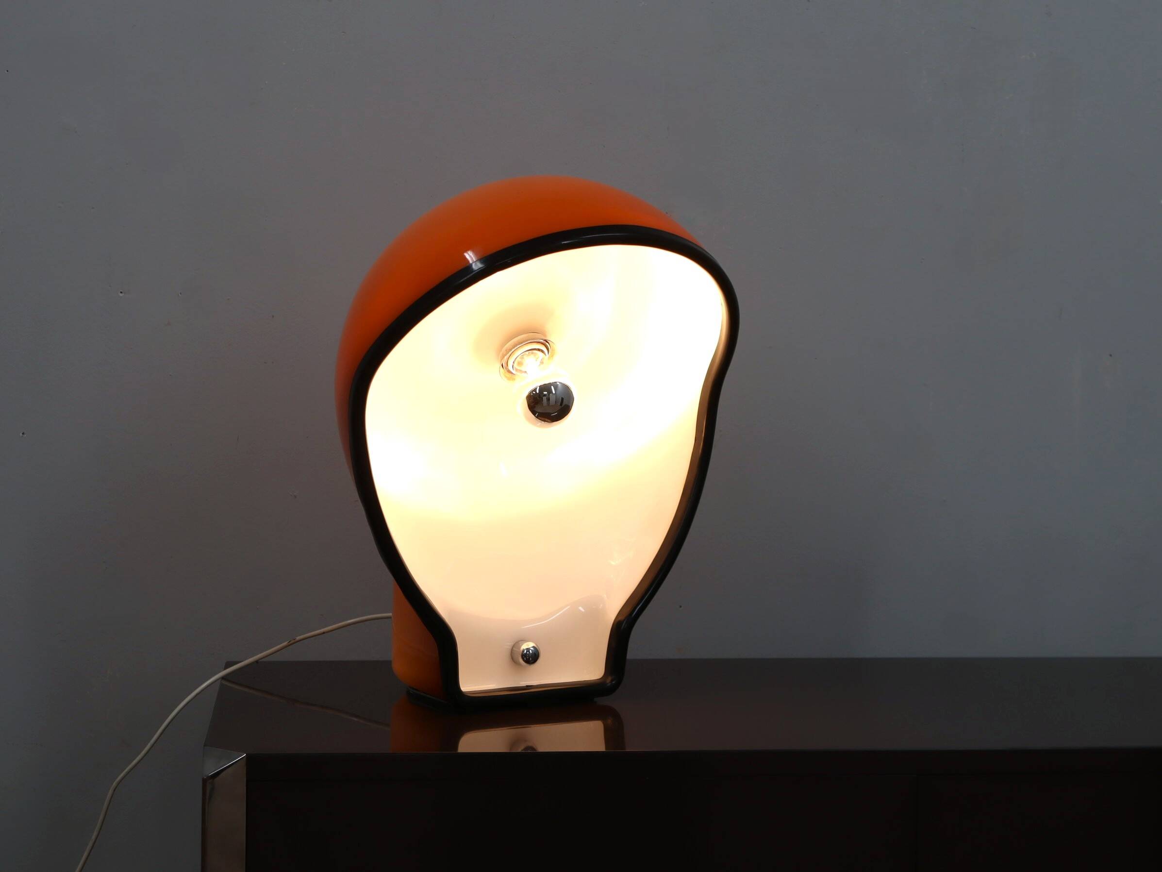 Original space age Fabio Lenci "Birghitta" table lamp for iGuzzini 1960s