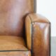 Art Deco sheep leather armchair with a lot of character