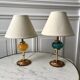Pair of vintage murano glass lamp