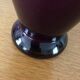 Vase en verre couleur violine