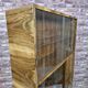 Walnut Bookcase / display cabinet, only 30 cm deep! After renovation