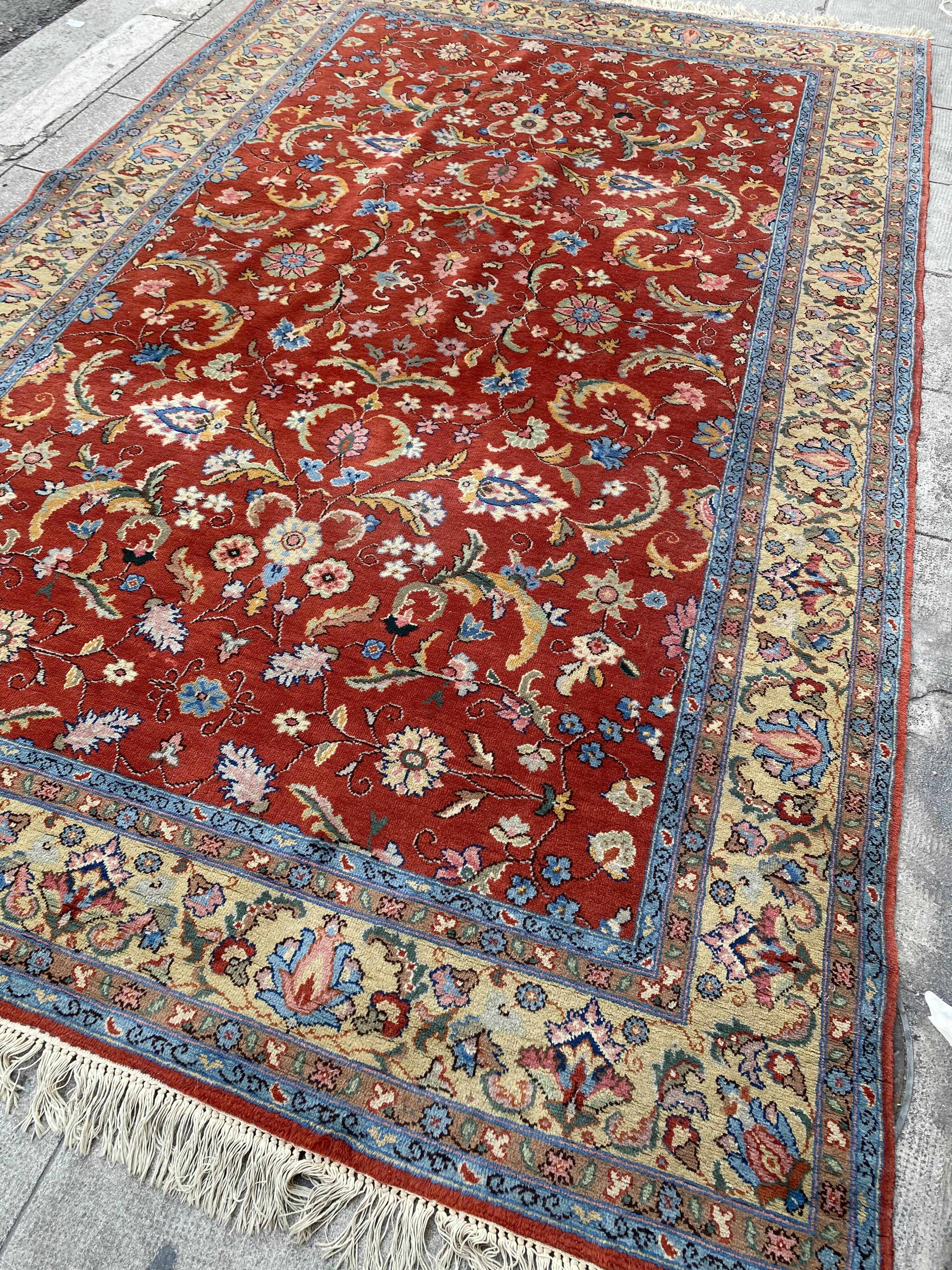 Old carpet decorated