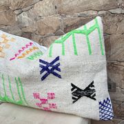 Handmade cushion cover in Berber wool Moroccan Kilim cushion 60x40