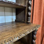 Bibliothèque de boiserie en chêne et sapin début XXème